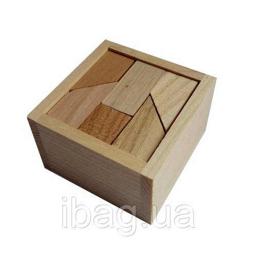 Дерев'яна головоломка Крути Верть Чикаго мала 4х6х6 см (nevg-0010) IB, код: 119439