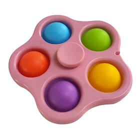 Антистрес Іграшка Trend-Box Симпл Димпл Рожевий Спінер — 5 бульбашок IB, код: 6544022