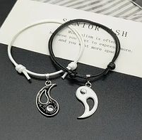 Парні браслети для друзів на руку зі східною тематикою Інь-Янь з довжиною від 14 до 30 см 28047, фото 6