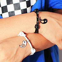 Парні браслети для друзів на руку зі східною тематикою Інь-Янь з довжиною від 14 до 30 см 28047, фото 8