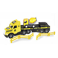 Детская машинка "Magic Truck Technic" Wader 36460 С бетономешалкой, Toyman