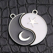 Парні браслети для друзів Прикраси для закоханих. Браслети інь янь для двох, фото 6