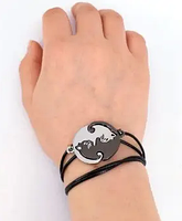 Браслети парні котики для друзів. Красиві подвійні браслети для закоханих. Біжутерія для двох, фото 7