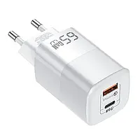 Зарядний пристрій KUULAA GAN 65ВТ USB TYPE-C PD QC AC