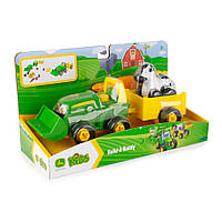 Игровой набор-конструктор John Deere Kids 47210 Трактор с ковшом и прицепом Трактор с ковшом и прицепом,