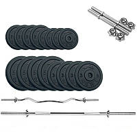 Набор штанг + гантели металлические Gym Set-HW Home Newt NE-M-HW-SET-55, 60 кг, Toyman