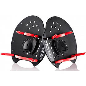 Лопатки для плавання SKILL PADDLE 1789 Aqua Speed 147-07S, чорний, червоний, Toyman