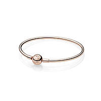 Серебряный браслет-бэнгл Pandora Moments Rose 587132 20 KS, код: 7360252