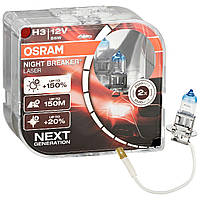 Автолампа OSRAM 64151NL H3 Night Breaker LASER NG +150% 55 W 12 V Pk22s HardDuopet MN, код: 6721687