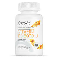 Витамин D для спорта OstroVit Vitamin D3 8000 IU 200 Tabs GL, код: 7558903