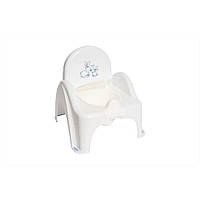 Горшок - стульчик "Зайчики" Tega Baby KR-012-103 белый, Toyman
