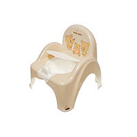 Горшок - стульчик "Мишки" Tega Baby MS-012-119 бежевый, Toyman