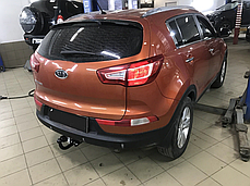 Фаркоп Kia Sportage 3 SL 2010-2015 (Кіа Спортейдж 3) без зняття бампера, фото 2