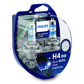 Автолампа PHILIPS 12342RGTS2 H4 60 55 W 12 V P43T RacingVision GT200 +200% IB, код: 6725832