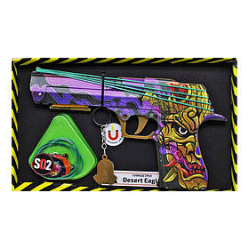 Зібрана модель Резинкостріл "DESERT EAGLE OROCHI" Сувенір-Декор DE-O, Toyman