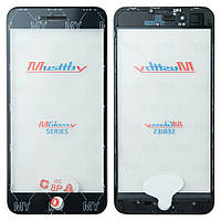 Скло дисплея Musttby для IPhone 8 Plus (5.5") для переклеювання з рамкою та OCA Black
