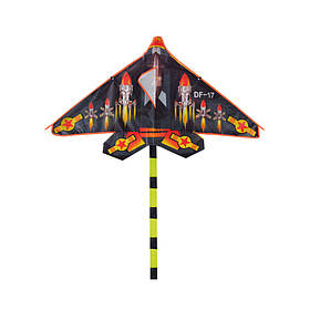 Повітряний змій "Літак" Bambi VZ2212 200 см Чорний, Toyman