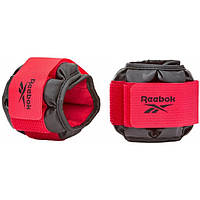 Обважнювачі для щиколотки/зап'ястя Premium Ankle Reebok RAWT-11310 чорний, червоний 0.5 кг, Toyman