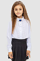 Блуза для дівчаток ошатна білий 172R201-2 Ager 128 ON, код: 8236411