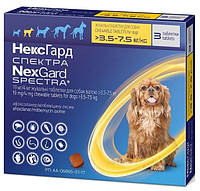 Жевательные таблетки NexGard Spectra против паразитов для собак весом 3,5-7,5кг (S). НексГард Спектра