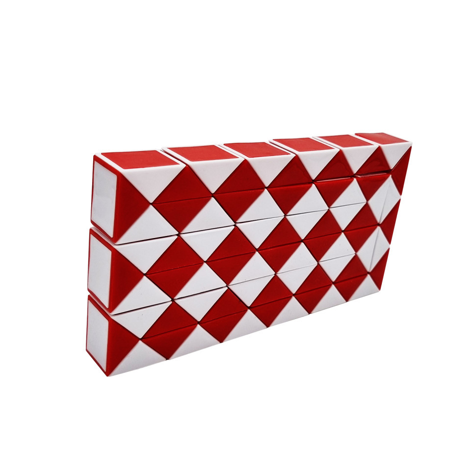 Гра-головоломка кубик Рубіка Змійка Bambi MC9-9, 72 частини Червоний, Toyman