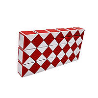Игра-головоломка кубик Рубика Змейка Bambi MC9-9, 72 части Красный, Toyman