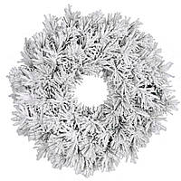 Декоративный Венок Dinsmore Frosted BlackBoxx 8718861289022, 0,45 см, зеленый со снегом, Toyman