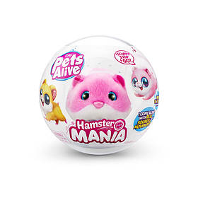 Інтерактивна м'яка іграшка Кумедний хом'ячок PETS ALIVE S1 Pets and Robo Alive 9543-2 рожевий, Toyman