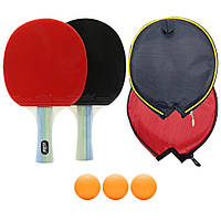 Набор для настольного тенниса Cima Newt NE-CM-10, 2 ракетки с чехлами, 3 шарика, Toyman