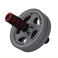 Колесо для пресса Dual-Core Ab Wheel Power System PS-4042_Grey-Black, Toyman