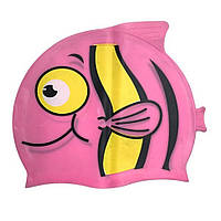 Шапочка для плавания детская Fish Newt NE-SW-390-PO, светло-розовая , Toyman