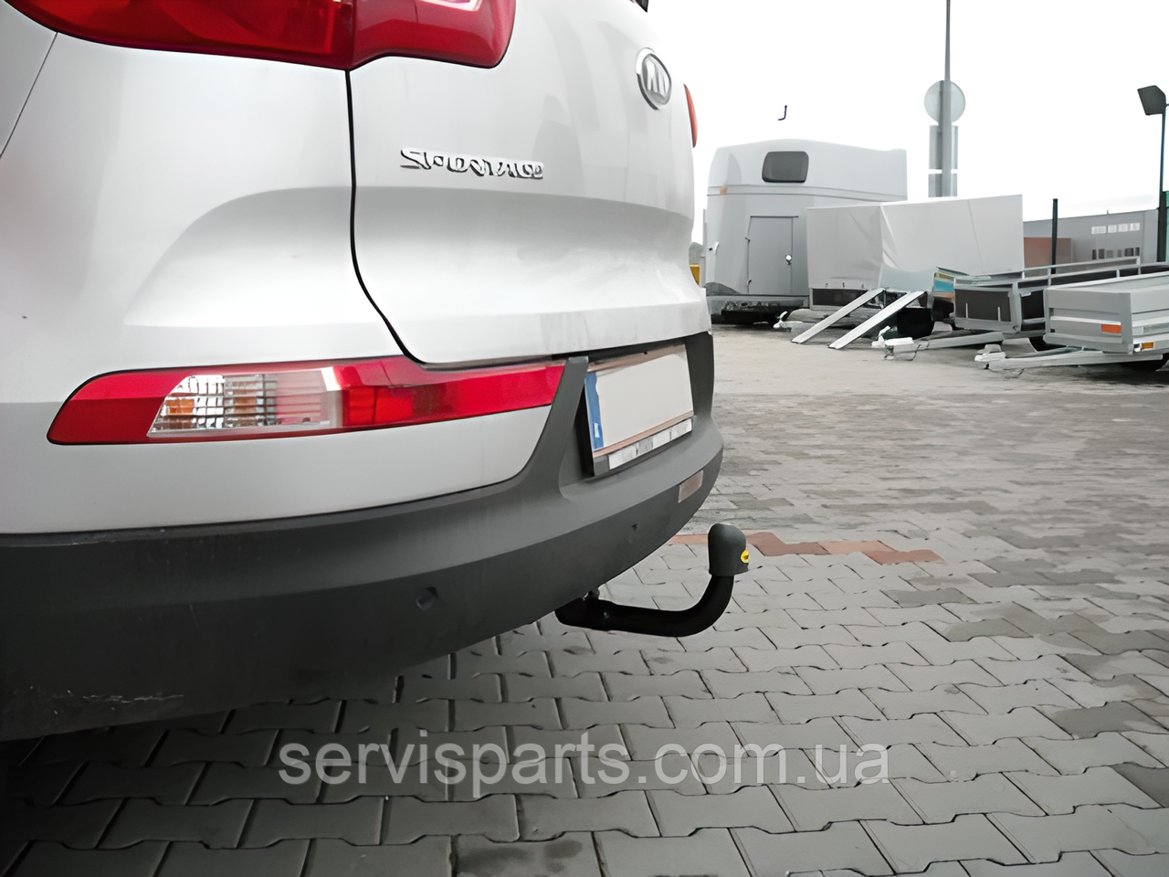 Фаркоп Kia Sportage 3 SL 2010-2015 (Кіа Спортейдж 3) швидкоз'ємний на ключах