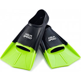 Ласти TRAINING FINS 5636 Aqua Speed 137-38-45-46​​ чорний, зелений  45-46, Toyman