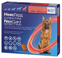 Жевательные таблетки NexGard Spectra против паразитов для собак весом 30 - 60 кг (XL). НексГард Спектра