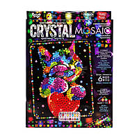 Креативное творчество Crystal mosaic Кот и сердце Danko Toys CRM-02-02 6 форм элементов KS, код: 8393477