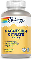 Цитрат магния, Solaray, Magnesium Citrate, 400 мг, 180 капсул