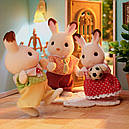 Sylvanian Families Сім'я Шоколадних кроликів Calico Critters CC2028, фото 6
