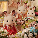 Sylvanian Families Сім'я Шоколадних кроликів Calico Critters CC2028, фото 5