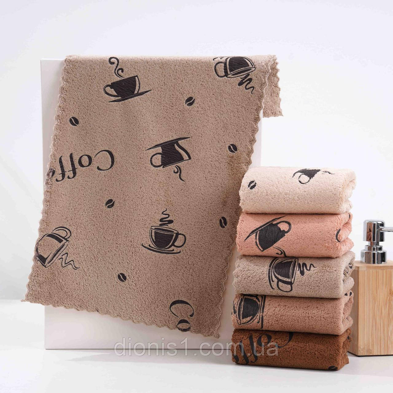 Кухонний рушник мікрофібра розмір 35х70 см 10 шт. в пакованні, фото 1