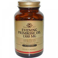 Масло вечерней примулы Solgar Evening Primrose Oil 1300 mg 60 Softgels IB, код: 7519106