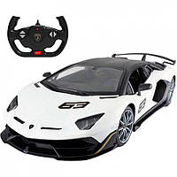 Машинка на пульте управления Lamborghini Aventador SVJ Rastar 96070(White) белый, 1:14, World-of-Toys