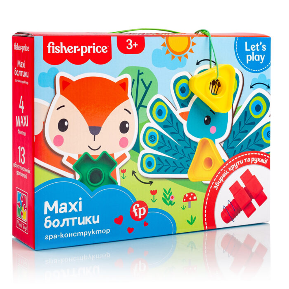 Гра-конструктор «Fisher-Price. Maxi болтики» [укр] Vladi Toys (4820234761944)