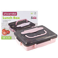 Эргономичный и компактный контейнер pink 1000мл KL226269 Kamille GL, код: 8395065