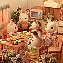 Sylvanian Families Сім'я Шоколадних кроликів Calico Critters CC2028, фото 7