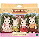 Sylvanian Families Сім'я Шоколадних кроликів Calico Critters CC2028, фото 9