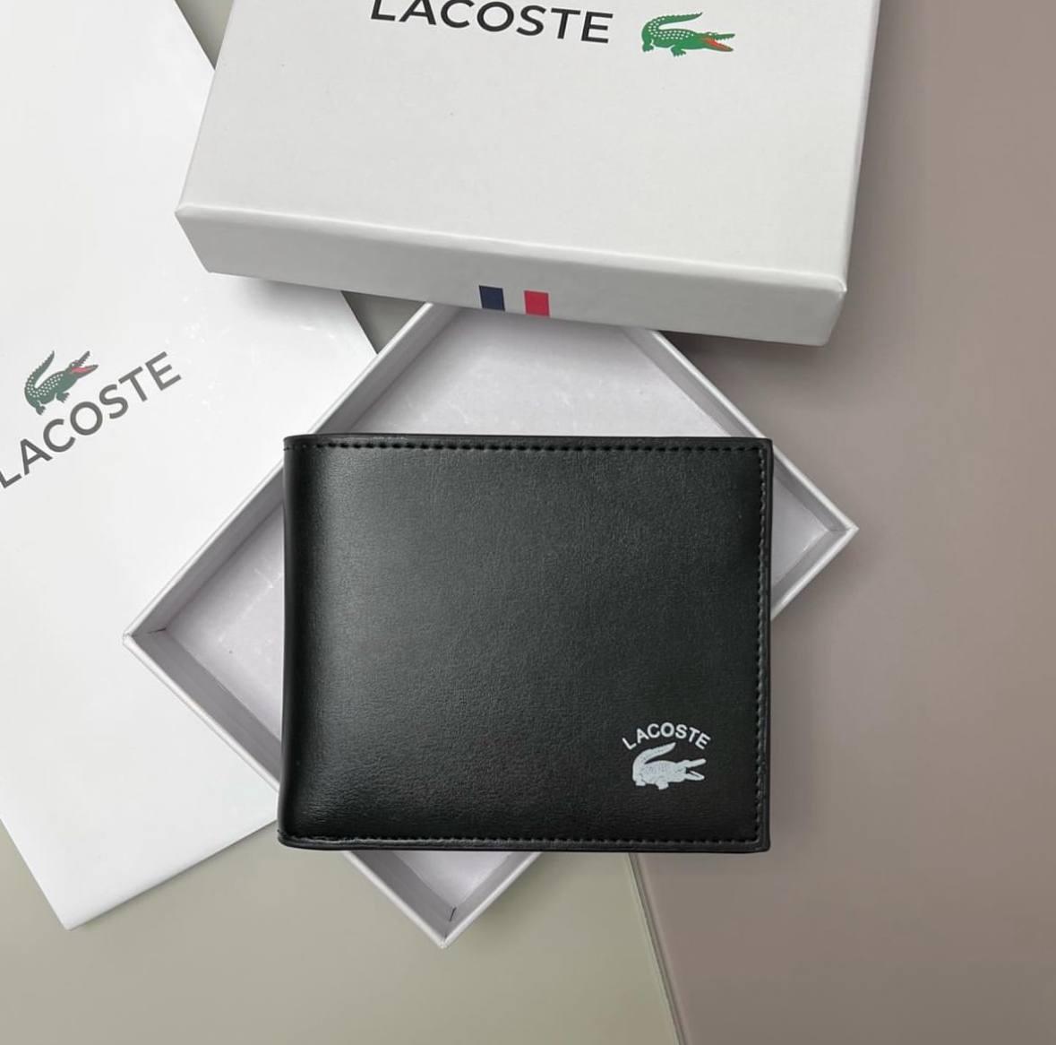 Чоловічий шкіряний гаманець Lacoste