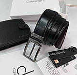 Чоловічий подарунковий набір ремінь та портмоне Calvin Klein, фото 2