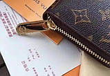Чоловічий гаманець Louis Vuitton коричневий, фото 4