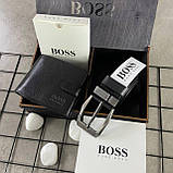 Подарунковий набір Boss (Ремінь + Гаманець), фото 8