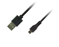 Кабель Piko (1283126474101) USB2.0 AM-MicroUSB BM, 1м, Black REVERS MN, код: 6707381
